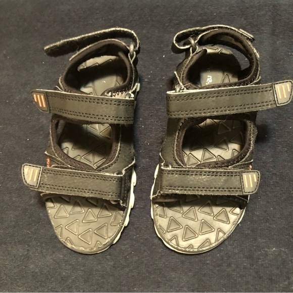 2 for $10 - George Black Velcro Strap Sandals - Picture 2 of 5